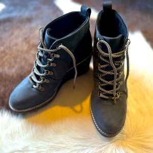 TOMS wedge booties